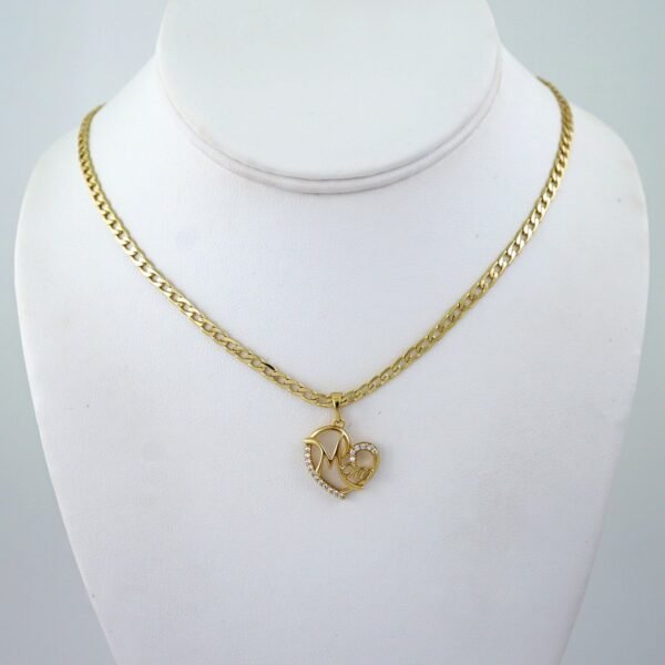Cadenas & Colgantes/ Chain W/Pendants/ 14K Real Color/ Zircon Stone/ 3mmx45cm// SET1180