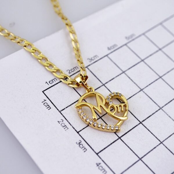 Cadenas & Colgantes/ Chain W/Pendants/ 14K Real Color/ Zircon Stone/ 3mmx45cm// SET1180 - Image 3