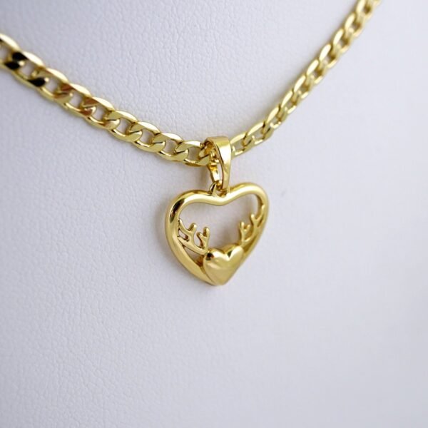 Cadenas & Colgantes/ Chain W/Pendants/ 14K Real Color/ Plain/ 3mmx45cm// SET1181 - Image 2