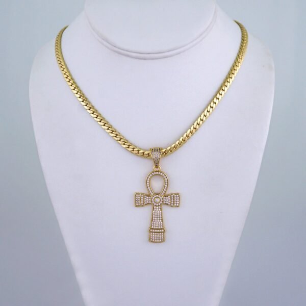 Cadenas & Colgantes/ Chain /Pendants/ Zircon Stone/ 14K Real Color/ 5mm x60cm// SET1184