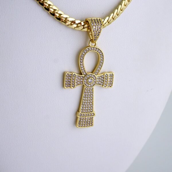Cadenas & Colgantes/ Chain /Pendants/ Zircon Stone/ 14K Real Color/ 5mm x60cm// SET1184 - Image 2
