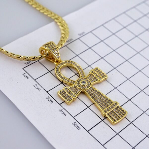 Cadenas & Colgantes/ Chain /Pendants/ Zircon Stone/ 14K Real Color/ 5mm x60cm// SET1184 - Image 3