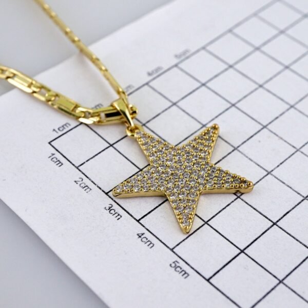 Cadenas & Colgantes/ Chain/Pendants/ Zircon Stone/ 14K Real Color/ 4mmx45cm// SET1190 - Image 3