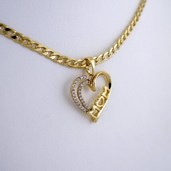 Cadenas & Colgantes/ Chain/Pendants/ Zircon Stone/ 14K Real Color/ 3mmx45cm// SET1193 - Image 2