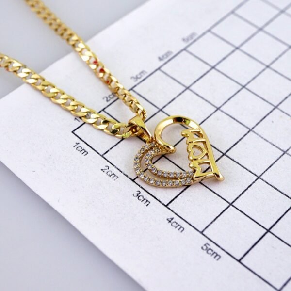 Cadenas & Colgantes/ Chain/Pendants/ Zircon Stone/ 14K Real Color/ 3mmx45cm// SET1193 - Image 3