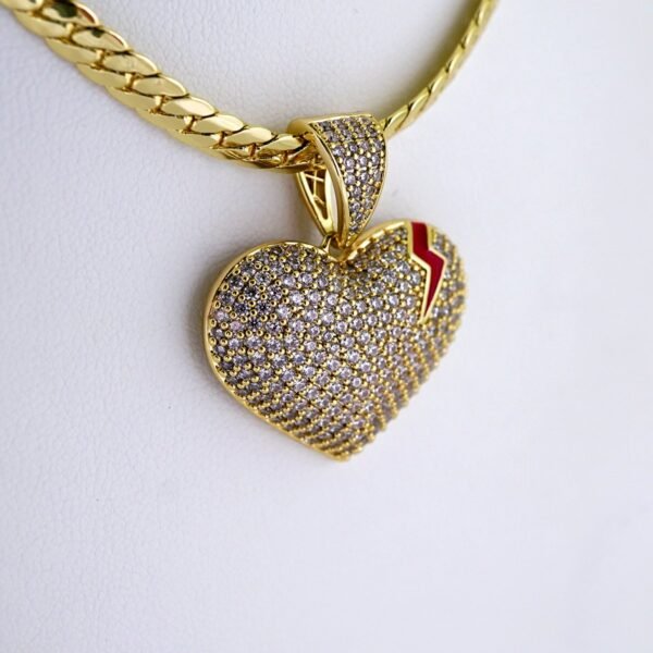 Gargantilla & Colgantes / Choker W/ Pendants/ 14K Real Color/ Zircon Stone/ 5mmx45cm// SET1196 - Image 2