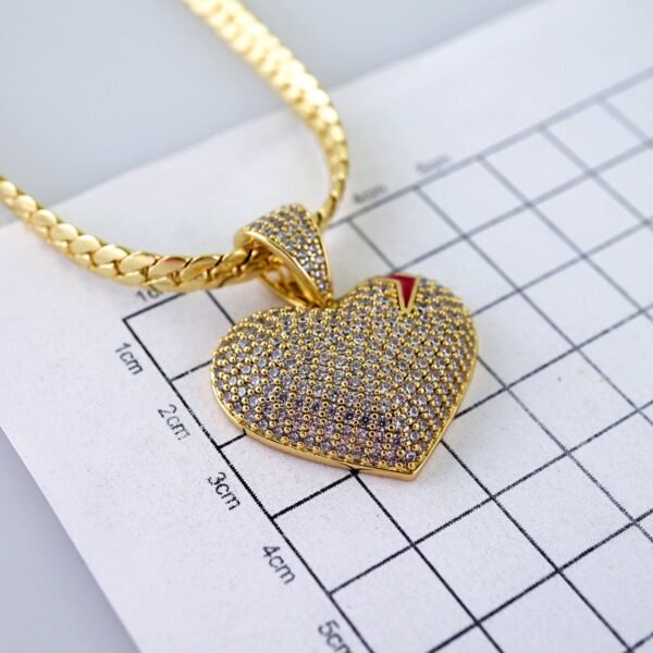 Gargantilla & Colgantes / Choker W/ Pendants/ 14K Real Color/ Zircon Stone/ 5mmx45cm// SET1196 - Image 3