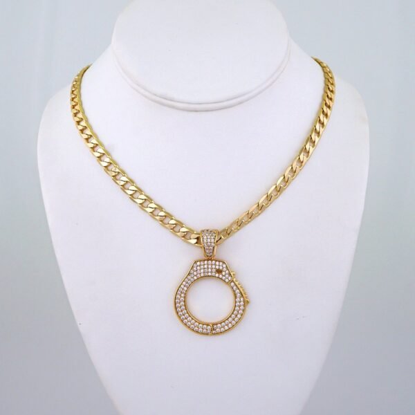 Cadenas & Colgantes/ Chain /Pendants/ 14K Real Color/ Zircon Stone/ 8mmx60cm// SET1212