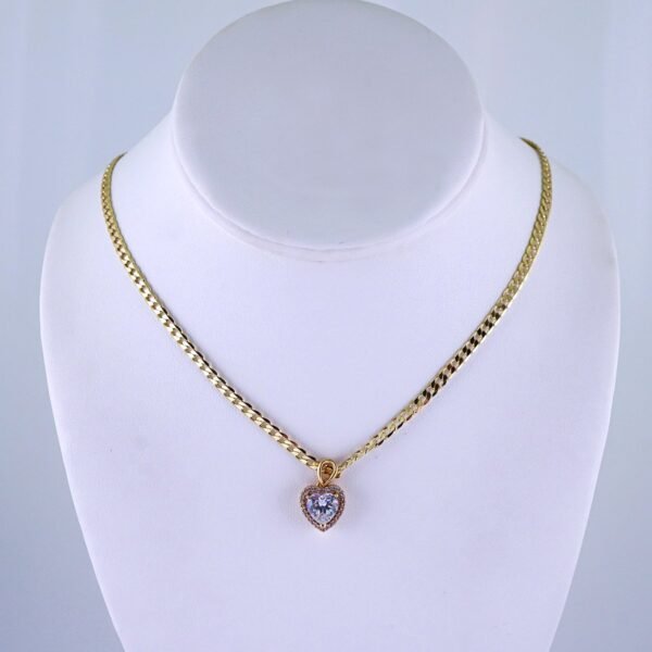 Cadenas & Colgantes/ Chain/Pendants/ Zircon Stone/ 14K Real Color/ 3mmx45cm// SET1219