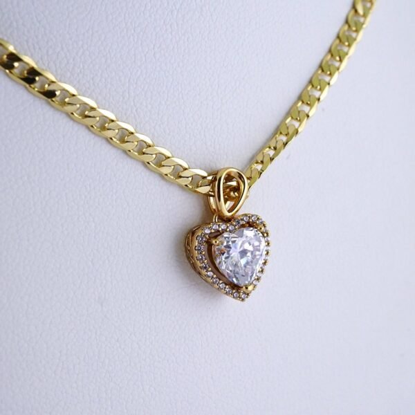 Cadenas & Colgantes/ Chain/Pendants/ Zircon Stone/ 14K Real Color/ 3mmx45cm// SET1219 - Image 2