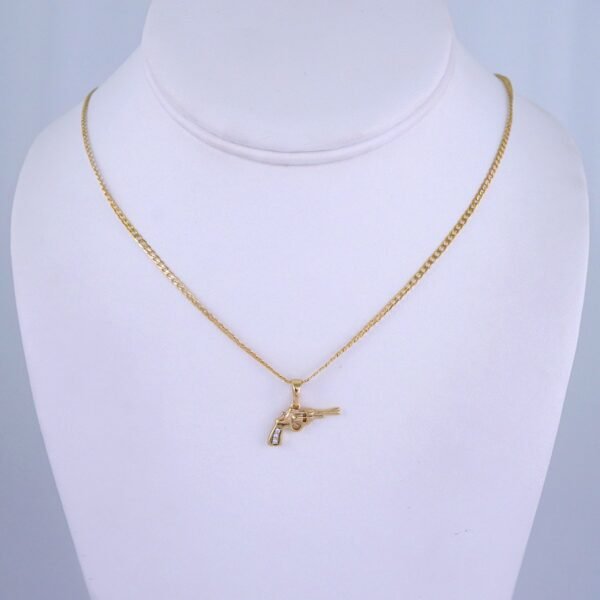 Cadenas & Colgantes/ Chain/Pendants/ Zircon Stone/ 14K Real Color/ 2mmx45cm// SET1224