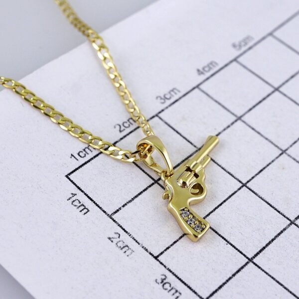 Cadenas & Colgantes/ Chain/Pendants/ Zircon Stone/ 14K Real Color/ 2mmx45cm// SET1224 - Image 3