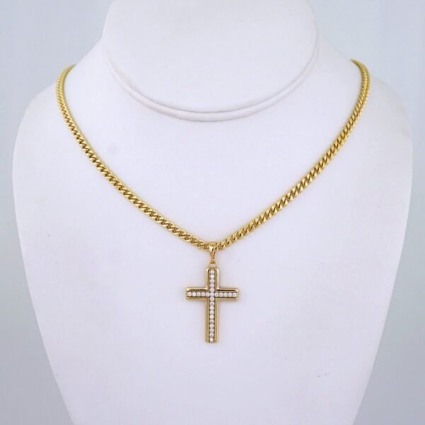 Cadenas & Colgantes/ Chain/Pendants/ Zircon Stone/ 14K Real Color/ 4mmx60cm// SET1236