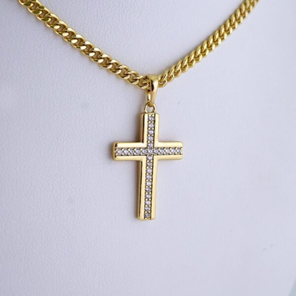 Cadenas & Colgantes/ Chain/Pendants/ Zircon Stone/ 14K Real Color/ 4mmx60cm// SET1236 - Image 2