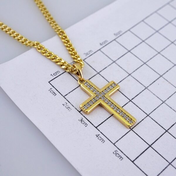 Cadenas & Colgantes/ Chain/Pendants/ Zircon Stone/ 14K Real Color/ 4mmx60cm// SET1236 - Image 3