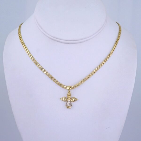 Cadenas & Colgantes/ Chain/Pendants/ Zircon Stone/ 14K Real Color/ 3mmx45cm// SET1237