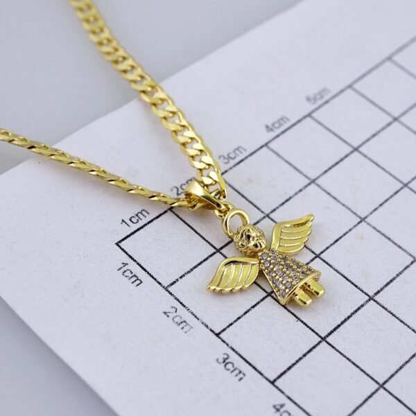Cadenas & Colgantes/ Chain/Pendants/ Zircon Stone/ 14K Real Color/ 3mmx45cm// SET1237 - Image 3