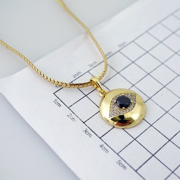 Cadenas & Colgantes/ Chain/Pendants/ Zircon Stone/ 14K Real Color/ 3mmx45cm// SET1240 - Image 3