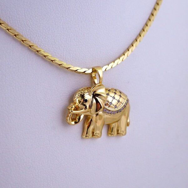 Cadenas & Colgantes/ Chain/Pendants/ Zircon Stone/ 14K Real Color/ 3mmx45cm// SET1248 - Image 2