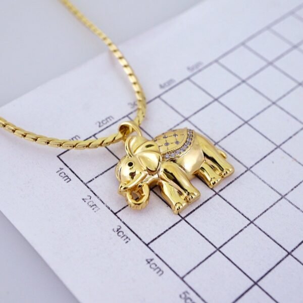 Cadenas & Colgantes/ Chain/Pendants/ Zircon Stone/ 14K Real Color/ 3mmx45cm// SET1248 - Image 3