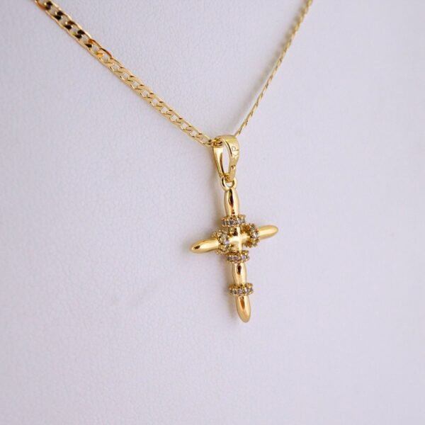 Cadenas & Colgantes/ Chain/Pendants/ Zircon Stone/ 14K Real Color/ 2mmx45cm// SET1257 - Image 2
