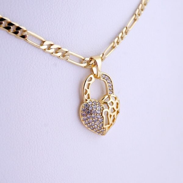 Cadenas & Colgantes/ Chain/Pendants/ Zircon Stone/ 14K Real Color/ 3mmx40cm// SET1262 - Image 2