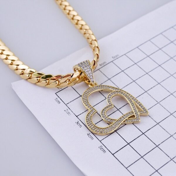 Gargantilla & Colgantes / Choker W/ Pendants/ 14K Real Color/ Zircon Stone/ 8mmx45cm// SET1268 - Image 3