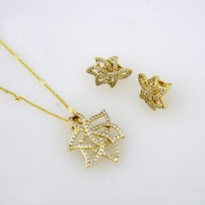 Cadenas & Colgantes/ Chain W/  Pendants&Earrings/  14K Real Color// SET130