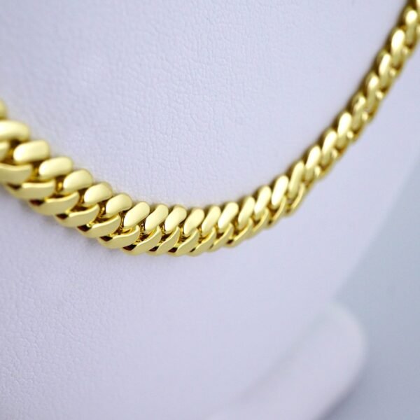 Cadenas & Pulseras/ Chain & Bracelet/ 14K Real Color/Plain/ Cierre Original/ 6mmx60cm// SET1301 - Image 3