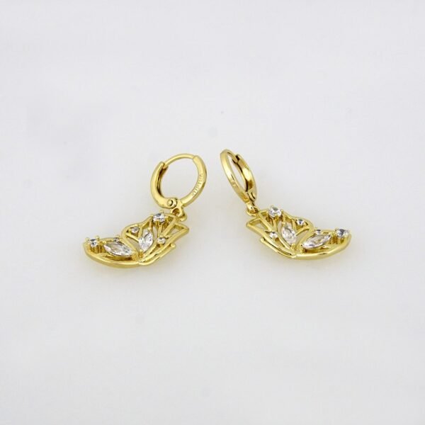 Cadenas & Colgantes/ Chain W/  Pendants & Earrings/  14K Real Color/ 4mmx45cm// SET131 - Image 3