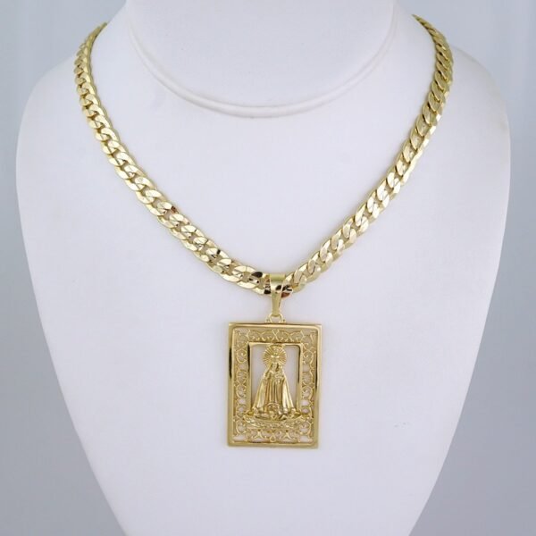 Cadenas & Colgantes- Chain Men Pendants-Plain-14K Real Color- Stainless Steel- 8mm x60cm-SET1333