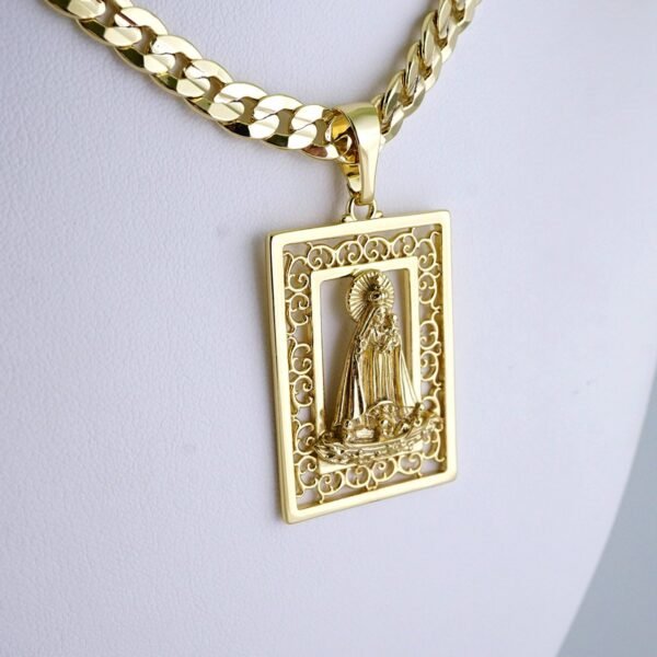 Cadenas & Colgantes- Chain Men Pendants-Plain-14K Real Color- Stainless Steel- 8mm x60cm-SET1333 - Image 2