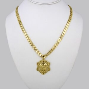 Cadenas & Colgantes/ Chain Men/ Pendants/ 14K Real Color/ Plain/ 7mm x60cm// SET206