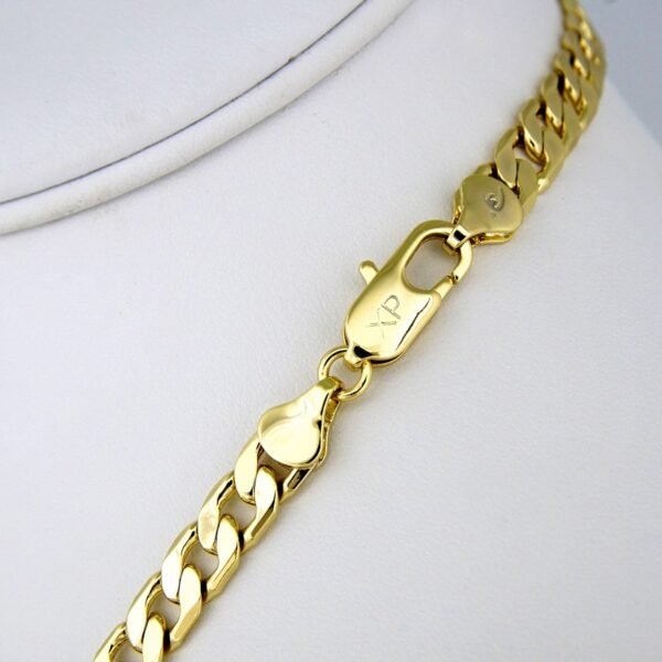 Cadenas & Colgantes/ Chain Men/ Pendants/ 14K Real Color/ Plain/ 7mm x60cm// SET206 - Image 3