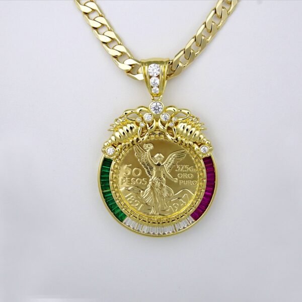 Cadenas & Colgantes/ Chain Men/ 14K Real Color/ Zircon Stone// SET210 - Image 2