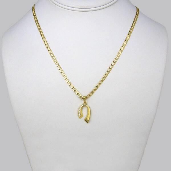 Cadenas & Colgantes/ Chain W/Pendants / 14K Real Color/ Zircon Stone/ 3mm x45cm// SET212 - Image 2