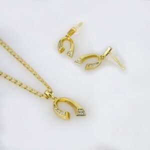 Cadenas & Colgantes/ Chain W/Pendants / 14K Real Color/ Zircon Stone/ 3mm x45cm// SET212