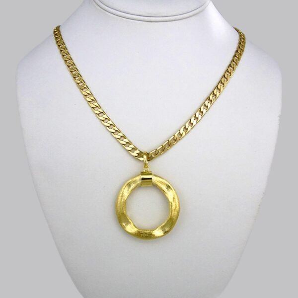 Cadenas & Colgantes & Earrings/ Chain W/Pendants / 14K Real Color/ Plain// SET238 - Image 2