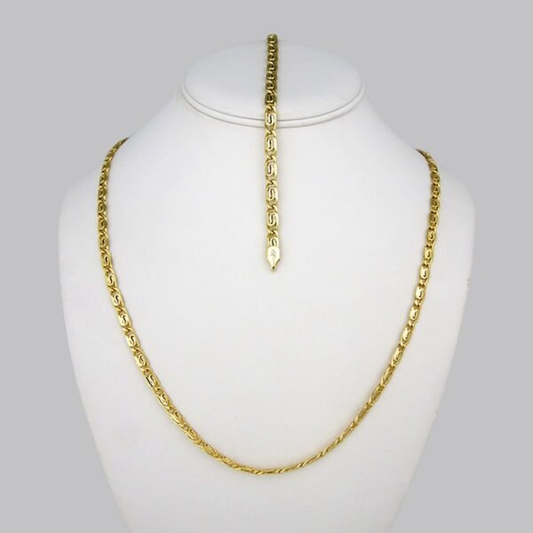 Cadenas & Pulseras/ Chain Men/ 14K Real Color/ Zircon Stone/ Italiano 6mm x60cm// SET245