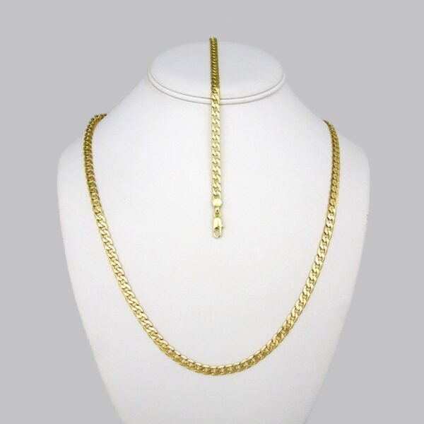Cadenas & Pulseras/ Chain Men/14K Real Color/Zircon Stone/ 6mm x60cm// SET246