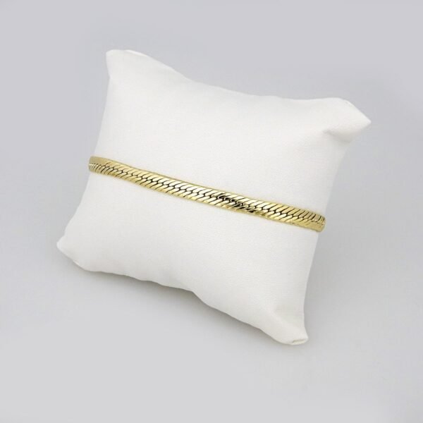 Gargantilla & Pulsera / Choker W/ Bracelet/ 14K Real Color/ Plain/ 4mm x 45cm// SET251 - Image 2