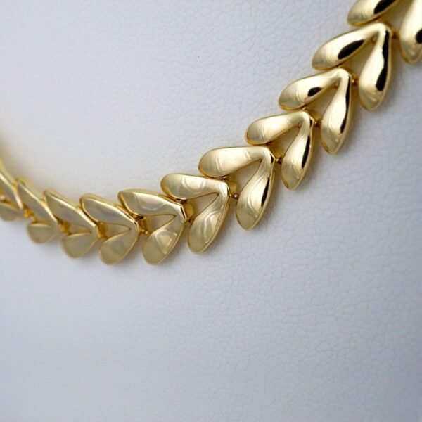 Cadenas / Chain W /14K Real Color/Plain/ Gargantilla 6mm x 40cm, 45cm// SET341 - Image 2