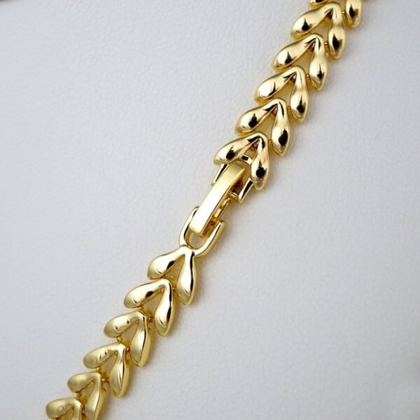 Cadenas / Chain W /14K Real Color/Plain/ Gargantilla 6mm x 40cm, 45cm// SET341 - Image 3