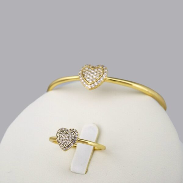 Cadenas & Colgantes & Earrings/ Rings/Bracelets/ Chain W/Pendants /14K Real Color/Zircon Stone/ 3mmx45cm// SET343 - Image 4