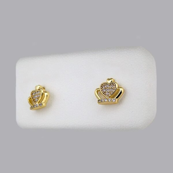 Cadenas & Colgantes & Earrings/ Chain W/Pendants /14K Real Color/Zircon Stone/ 2mmx45cm// SET344 - Image 2