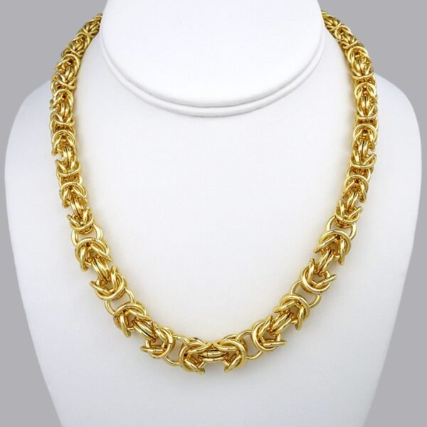 Cadenas / Chain W /  14K Real Color/  Plain/  Gargantilla 42cm// SET345