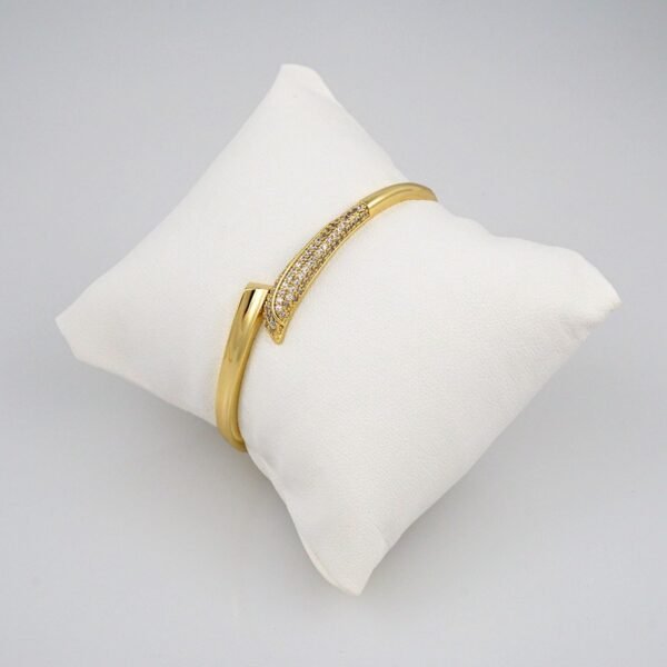 Cadenas & Colgantes & Earrings & Bangles/ Chain W/Pendants /  14K Real Color/  Zircon Stone/  3mmx45cm// SET381 - Image 4