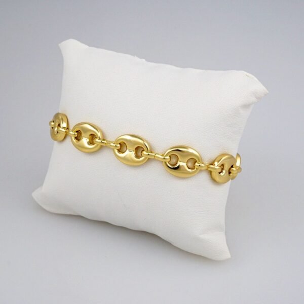 Gargantilla & Pulsera / Choker W/ Bracelet/ 14K Real Color/ Plain// SET389 - Image 2