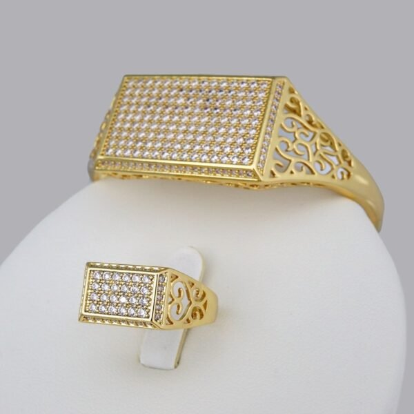 Cadenas & Colgantes & Earrings & Bracelets/ Chain W/Pendants /14K Real Color/Zircon Stone// SET406 - Image 3