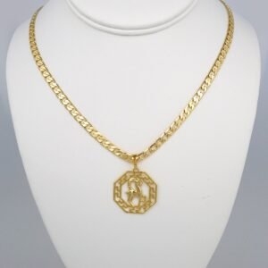 Cadenas & Colgantes/ Chain Men/Pendants/  14K Real Color/  Plain/  6mm x60cm/  Zodiac Sign// SET416